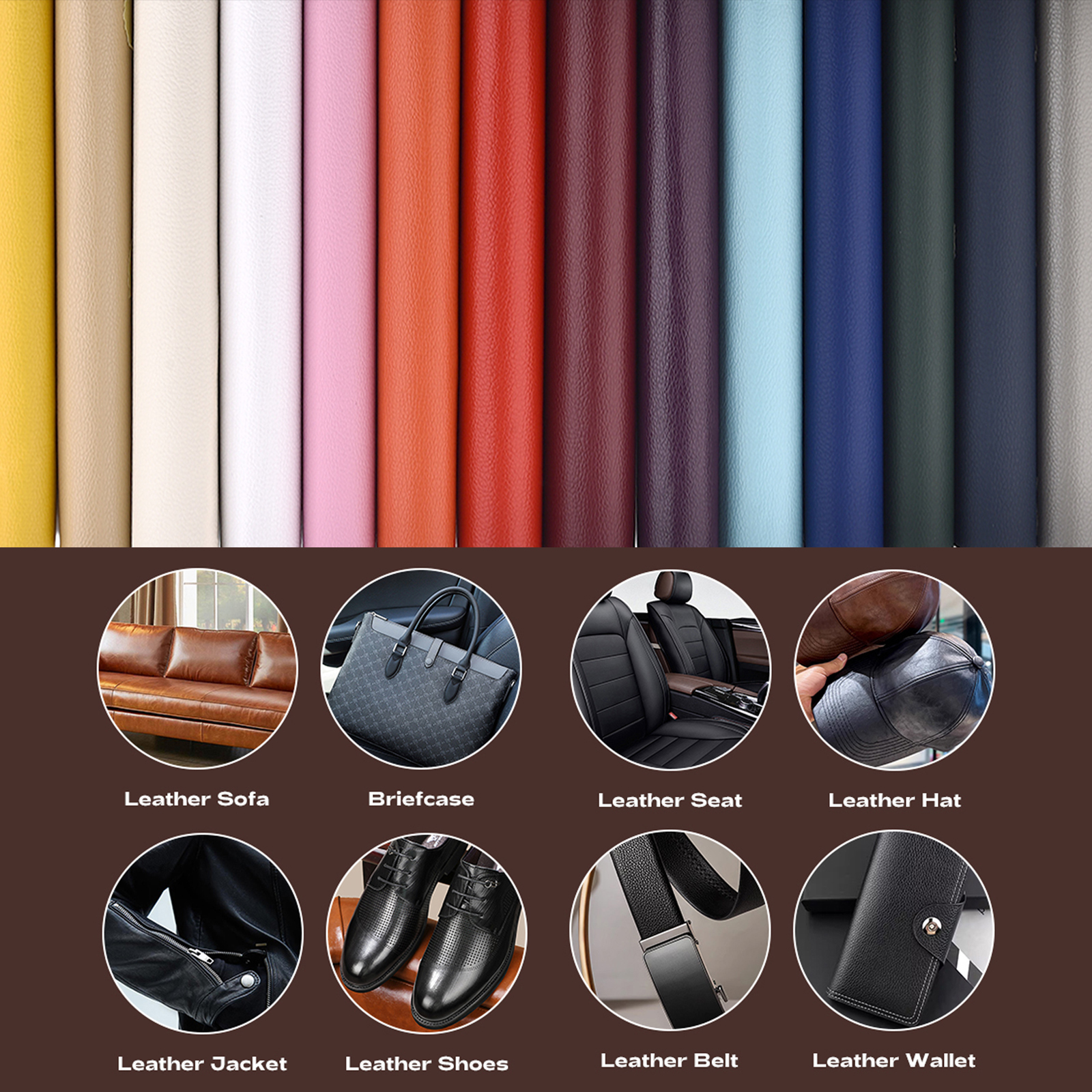 Parche autoadhesivo de cuero para reparación DIY, parches de PU para asiento de coche, sofá, pegatinas de cuero para el hogar, parches de restauración