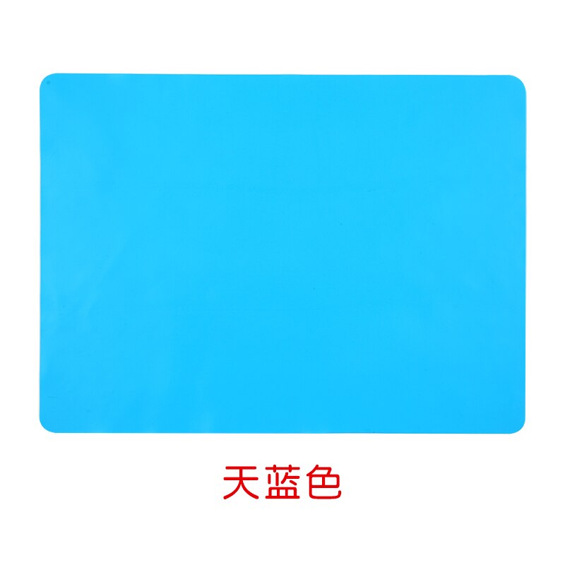 Tapis épaississant en silicone anti adhésif, planche à rouler, cuisson, pâte de farine feuille de table, outils de cuisine: blue