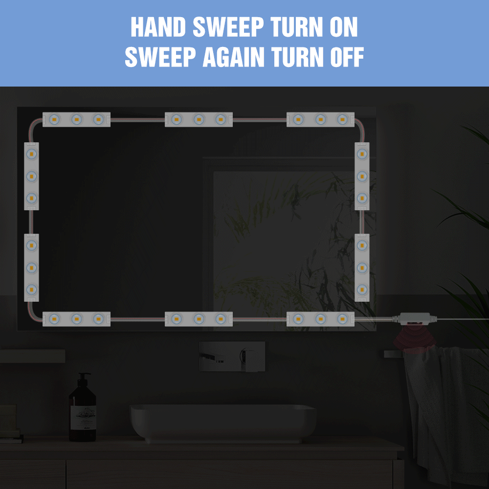 12V Makeup Mirror Light Dressing Table Light USB Hollywood Vanity Mirror Wall Lamp LED Bulb Bathroom Toiletries Lighting LED Kit