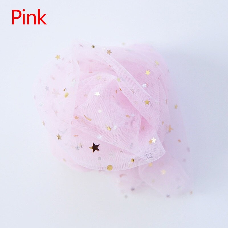 Chaussettes d'été en tulle à maille fine couleur bonbon, chaussettes en résille transparentes en maille élastique brillante étoiles lune: Rose
