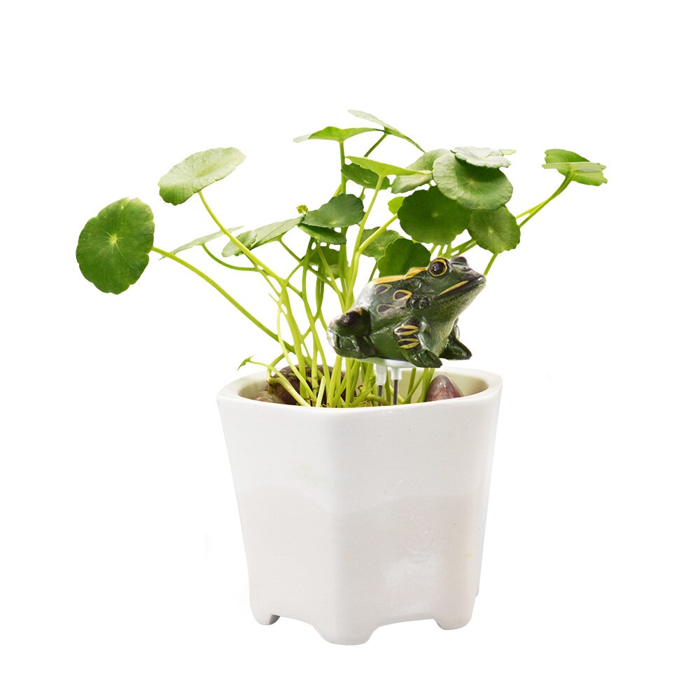 Resin Frog Soil Moisture Meter Plant Moisture Tester Sensor For Indoor Bonsai Farm Watering Reminder Garden Detector Hygrometer