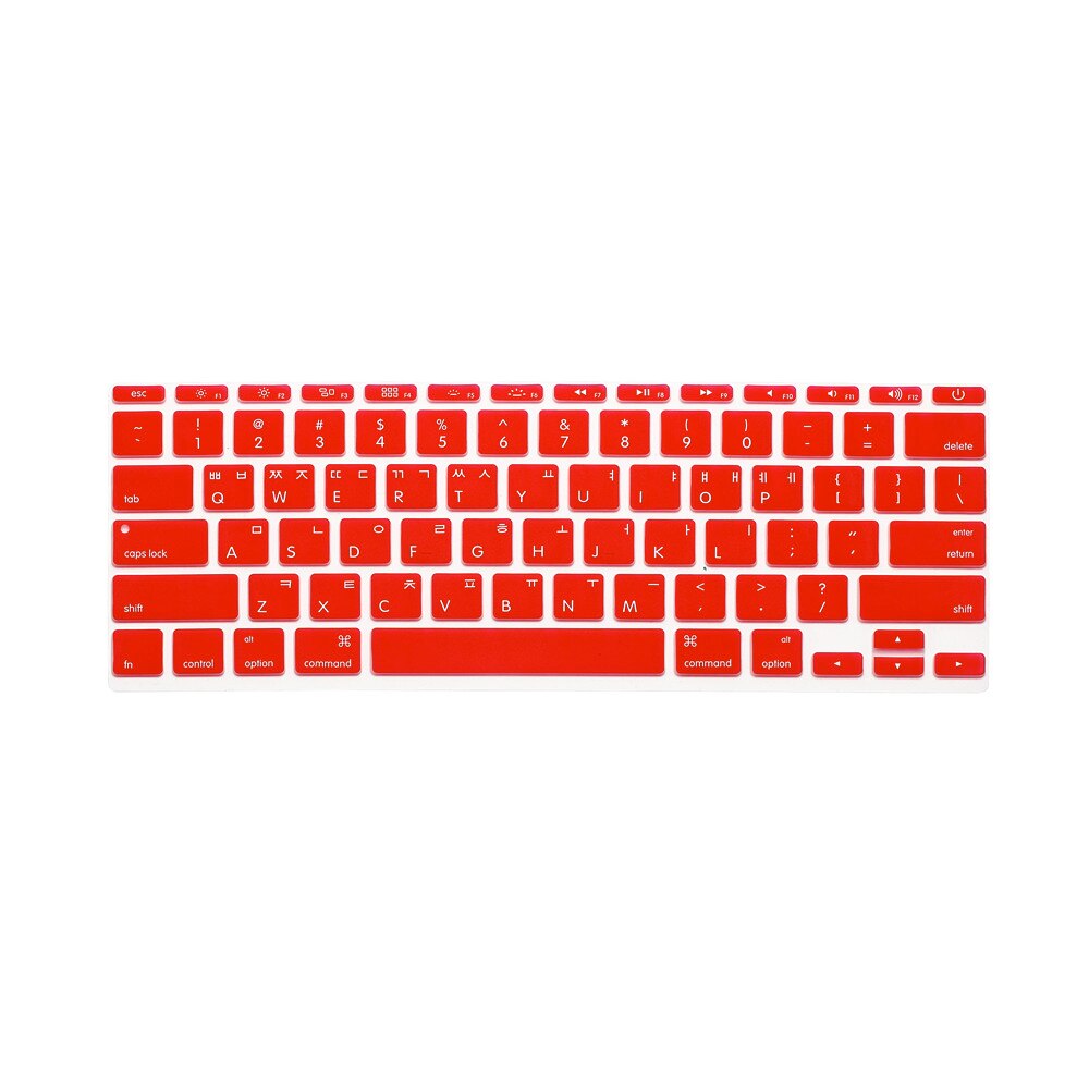 Korean Keyboard Cover for MacBook air 11 inch 11.6 air A1465 A1370 US key laptop keyboard protective film Korean display
