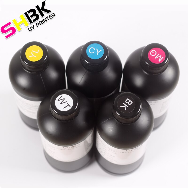 Shippping libero inchiostro UV a2 a3 a4 Cilindro uv stampante uv inchiostro stampante mandati e gonfiati uv duro inchiostro DX4 DX5 DX10 TX800 XP600 uv inchiostro 250ml 500ml