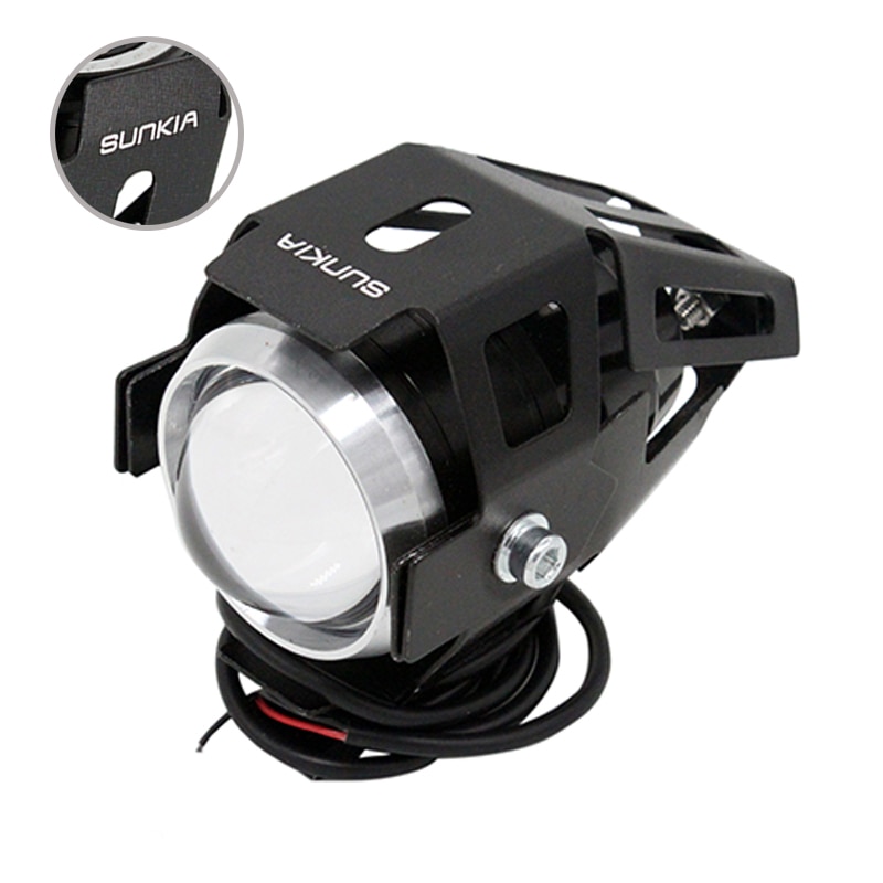 2 Stks/partij Sunkia High Power 125W Motorfiets Projector Koplamp U5 3 Modi 3000LM Motor Hoofd Fog Lamp