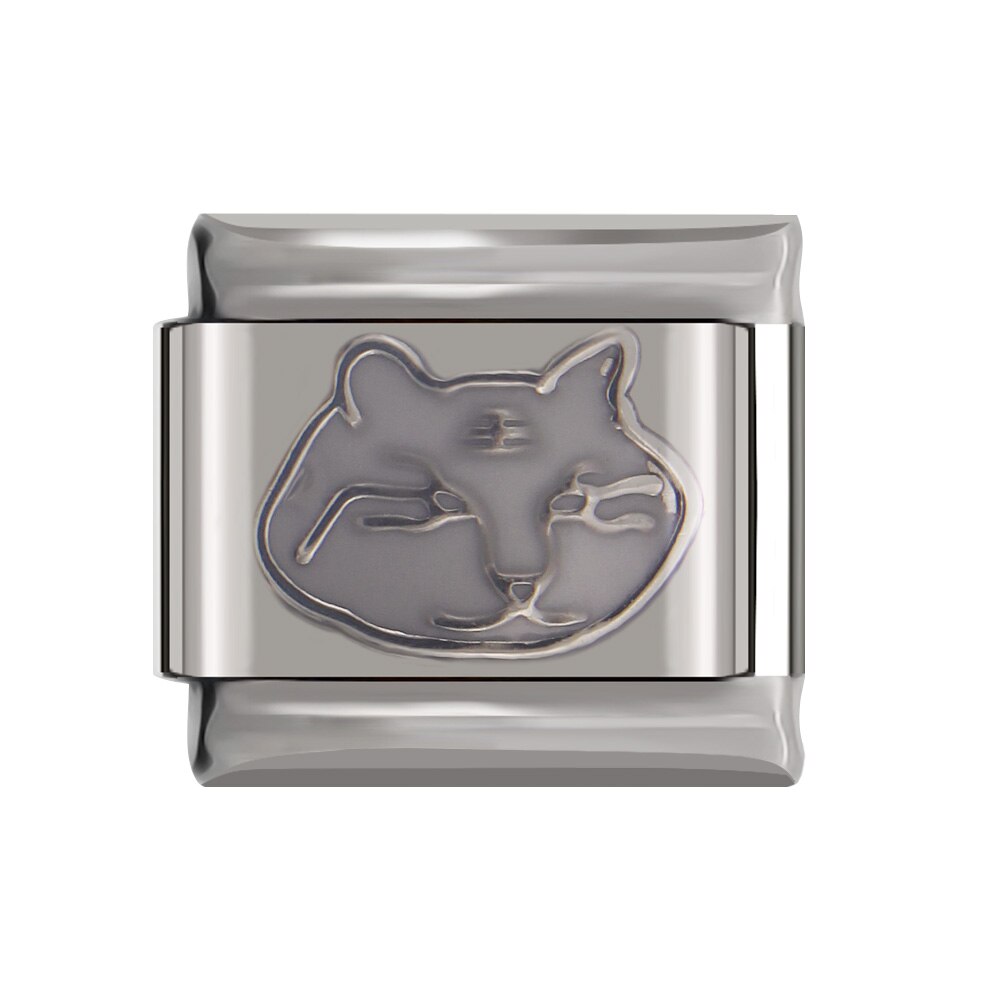 Hapiship Original Daisy Cross Football Star Charm Links Fit 9mm Bracelet Stainless Steel DIY Making DJtop66: F7