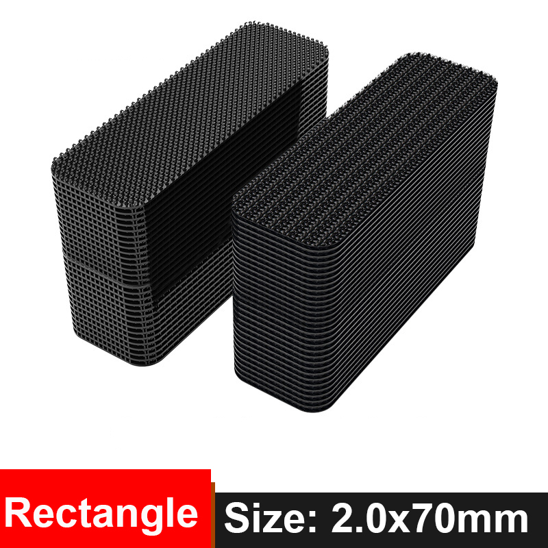 ‌ Ruban adhésif Double face pour voiture, 10 à 30 pièces, ruban de fixation à crochet et boucle Extra solide pour tapis de voiture/tapis de sol, préhension antidérapante: 10mm / WHITE