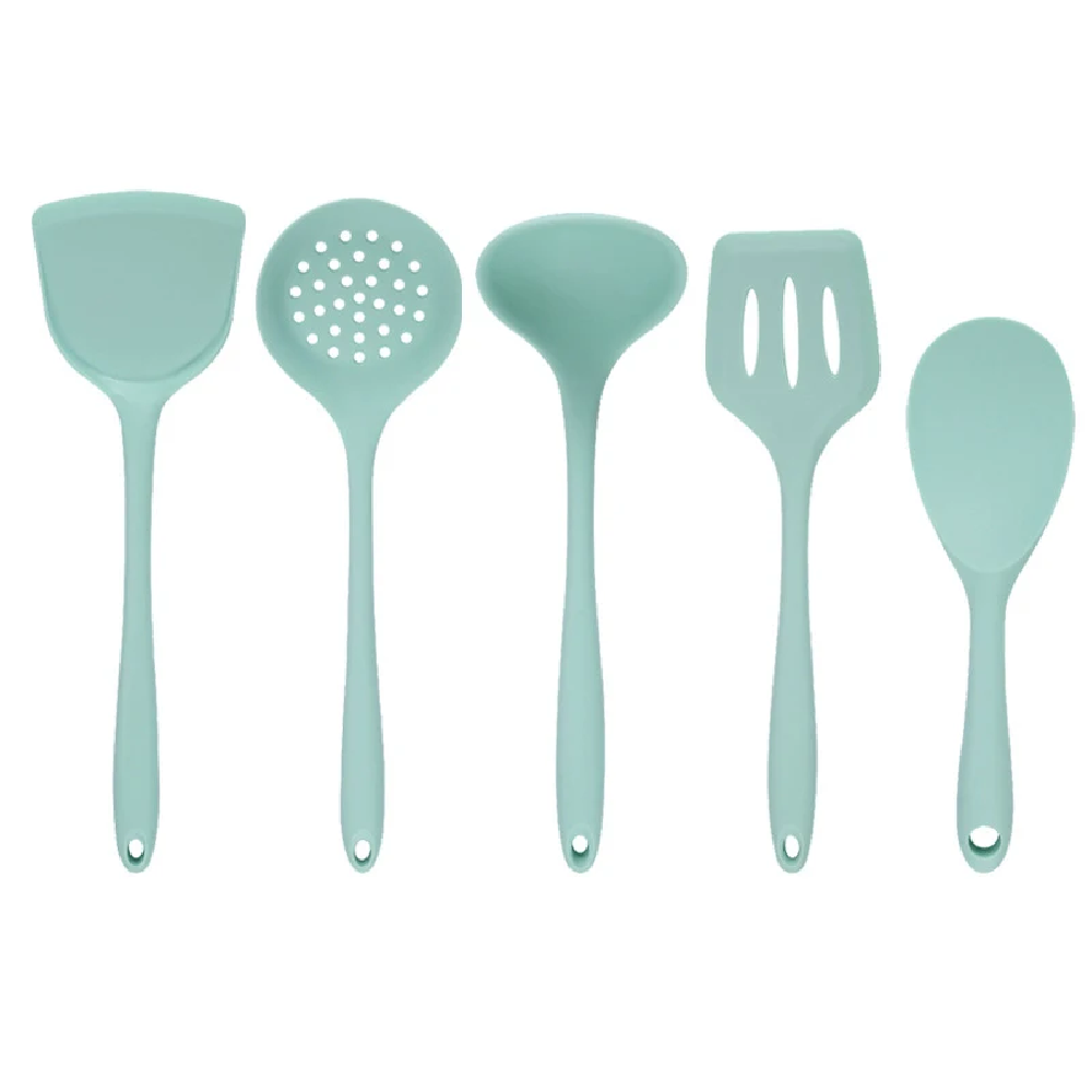 Set de Utensilios de Cocina de Silicona Resistentes al Calor Utensilios de Cocina Básicos Utensilios de Cocina Gadgets Herramientas para Batería de Cocina Antiadherente: YELLOW