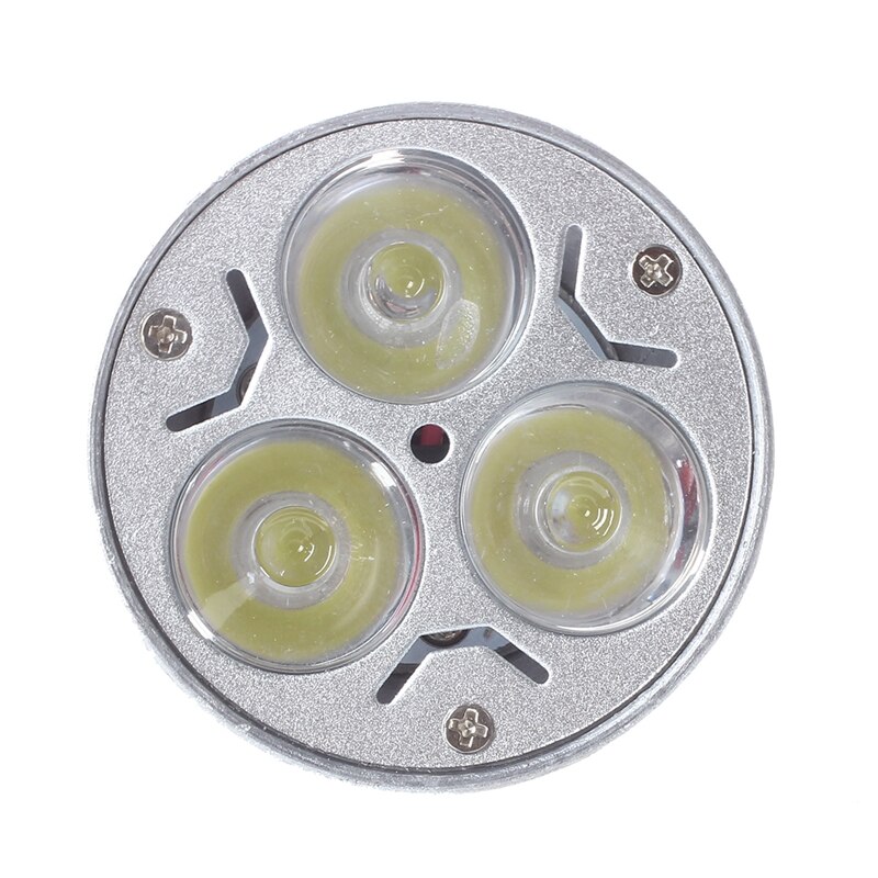 Nova mr16 gu5.3 12v branco fresco lâmpada 3x1w