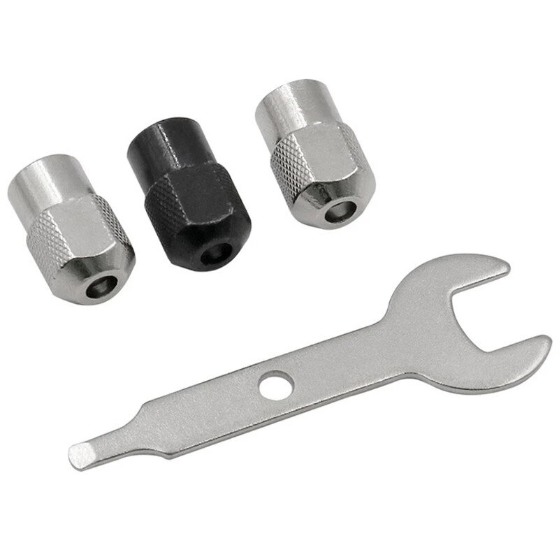 4Pcs Dremel Gereedschap Accessoires Collet Chuck Elektrische Grinder Spantangen Diamant Roterende Bramen Rotary Gereedschap Clip Dopmoer Past