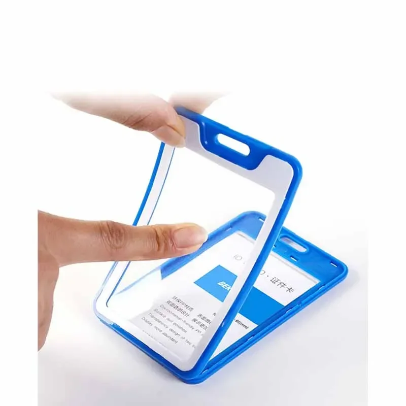 Porte-carte sangle de cou avec lanière porte-Badge carte d'identité de travail Bus couverture d'identité d'affaires porte-carte en plastique sacs fournitures de bureau