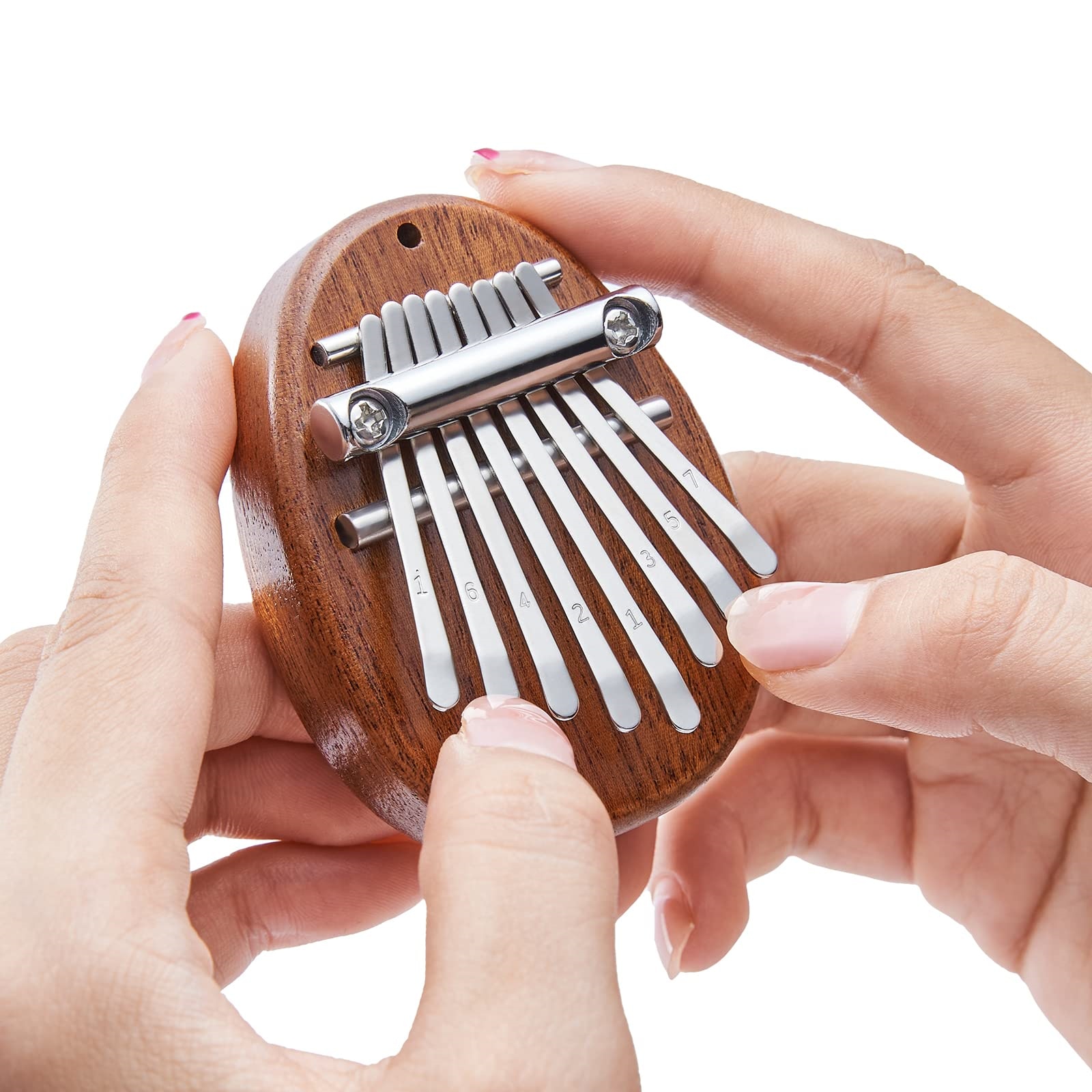 Mini Kalimba, 8 teclas, Piano, 1 paquete de estilo de gota de agua, bonito instrumento portátil, exquisito, juego de para niños