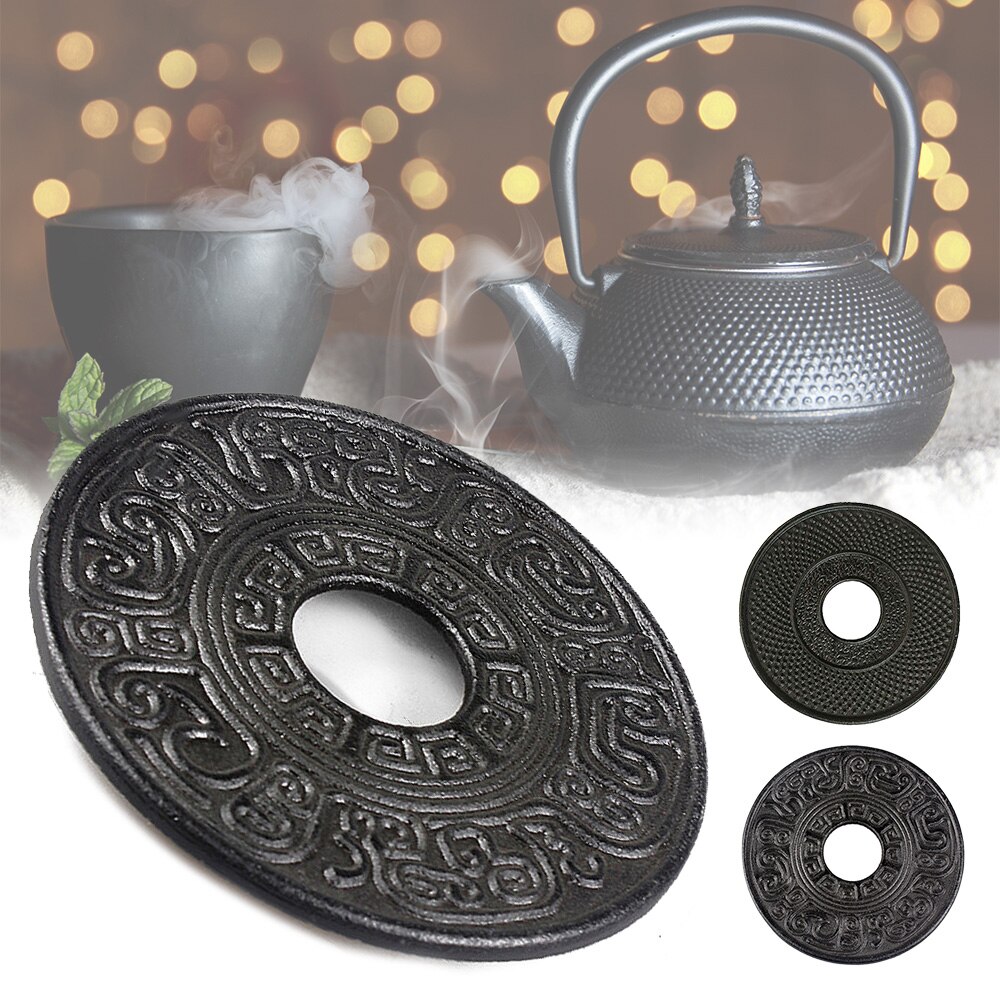 Cast Iron Teapot Trivets Holder Support Pulley For Holding All Types Of Pots And Pans Teaware Kitchen Dining Bar Tea Warmer
