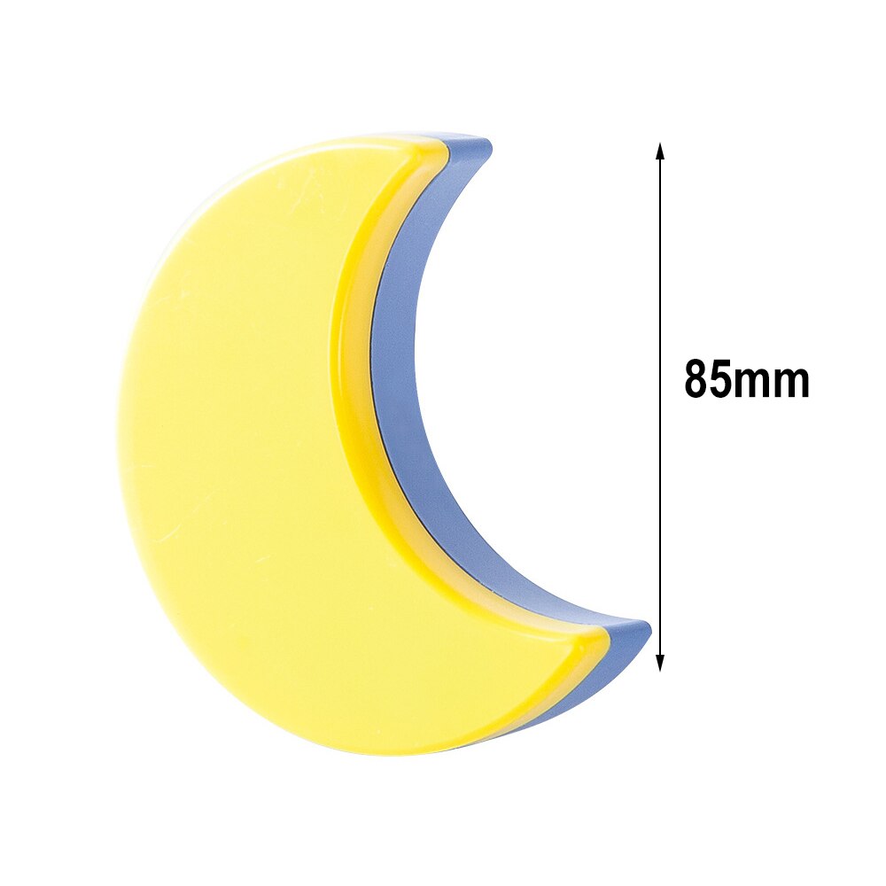 Sensor kontrol mini stjerne måne led lys eu/us stik natlampe til sengelampe baby soveværelse børne & #39 ;s værelse sove dekoration: Gul-måne / Euplug