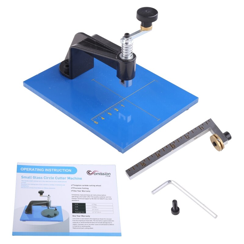 DIY Circle Glass Cutter Small 10-100mm Lens Cutters Glass Circulator Table Household Round Steel Glass Cutting Machine