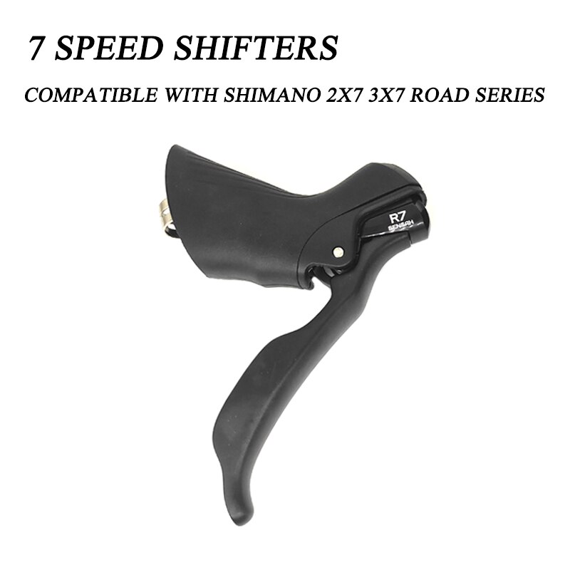 SENSAH-palanca de cambios de bicicleta de carretera R7, doble 2x7 velocidades, freno, desviador, Grupo Compatible con R6800, Claris, Sora, ST-A070, STI