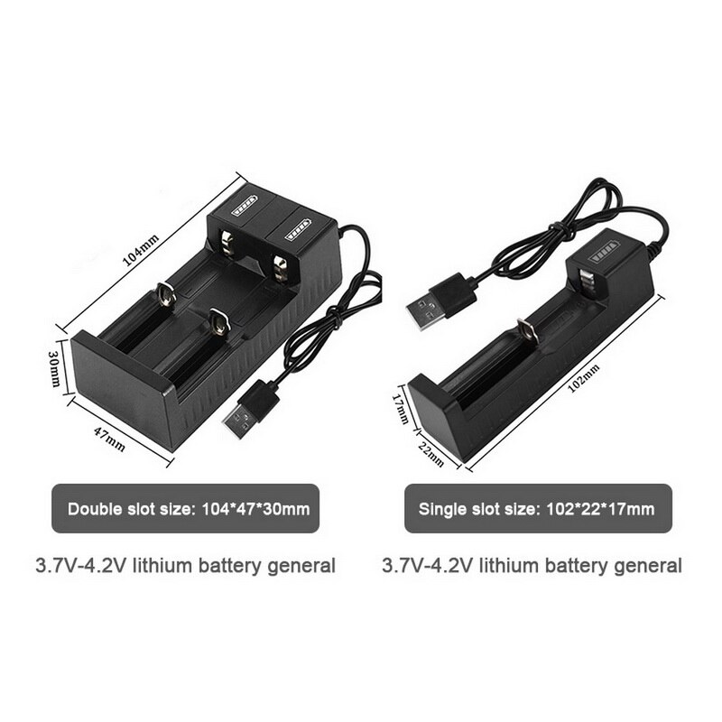 2 Ports Battery Charging Adapter USB Plug Battery Power Charger for AA/AAA Rechargeable Batteries Universal Input Output Device