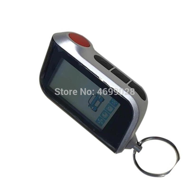 A93 Vertikale LCD Fernbedienung Keychain für Russische Starline A93 Zwei Weg Auto Alarmanlage System Schlüssel kette fob