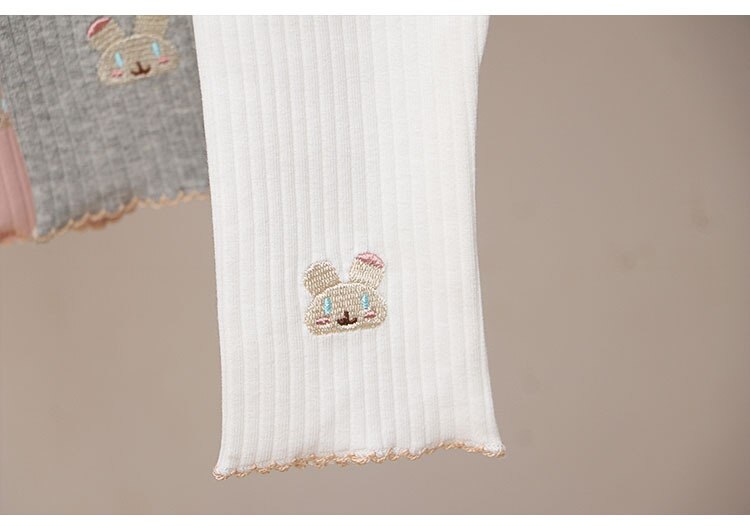 2022 Lente Baby Meisjes Borduren Legging