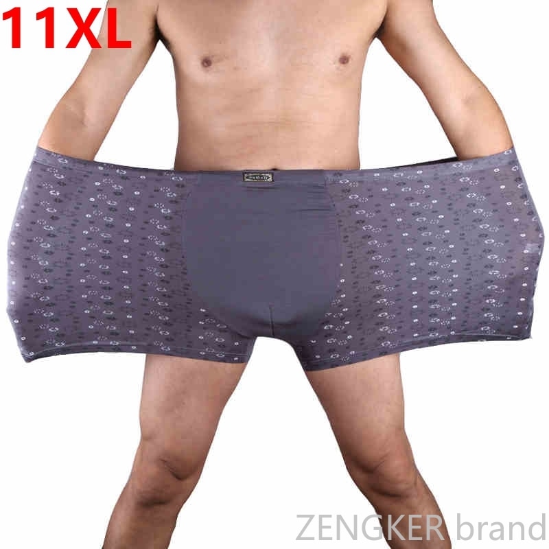 Men&#39;s no-fly boxer kingsize big and tall extra large oversized male Underwear plus size bountyless pants 11x 9XL 10XL