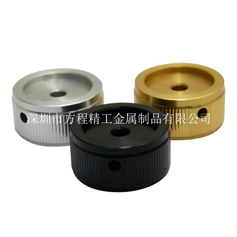 Aluminiumlegering Effen Gestreepte Knop Diameter 35 Mm Hoogte 17 Mm Binnenste Gat 6 Mm Knop