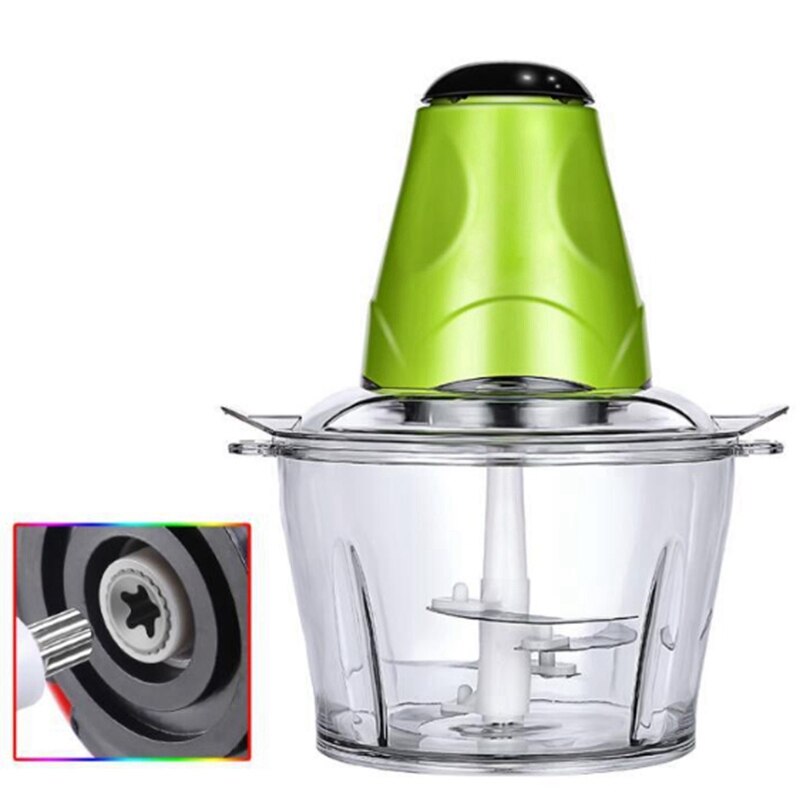 2L Electric Meat Grinder Chopper Shredder Food Chopper Kitchen Tool Meat Vegetable Fruits Grinders Multi-Function Cooking Mach
