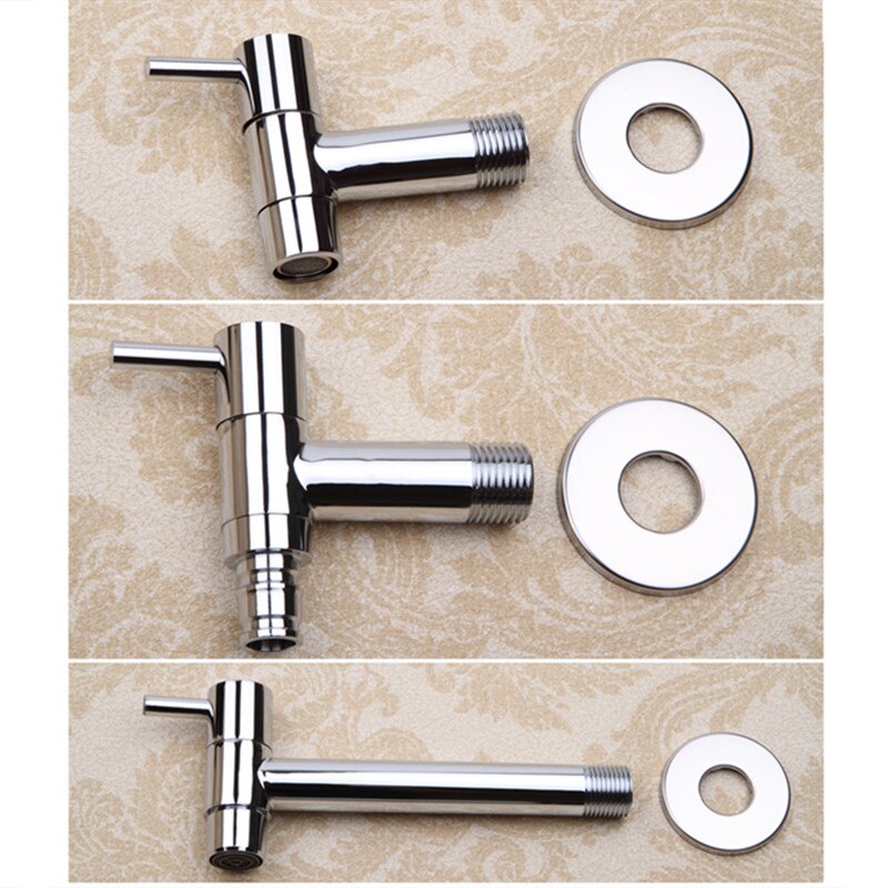 LIUYUE Faucets Brass Chrome Outdoor Garden Faucet Wall Mounted Bathroom Corner Washing Machine Faucet Bath Toilet Mop Pool Taps