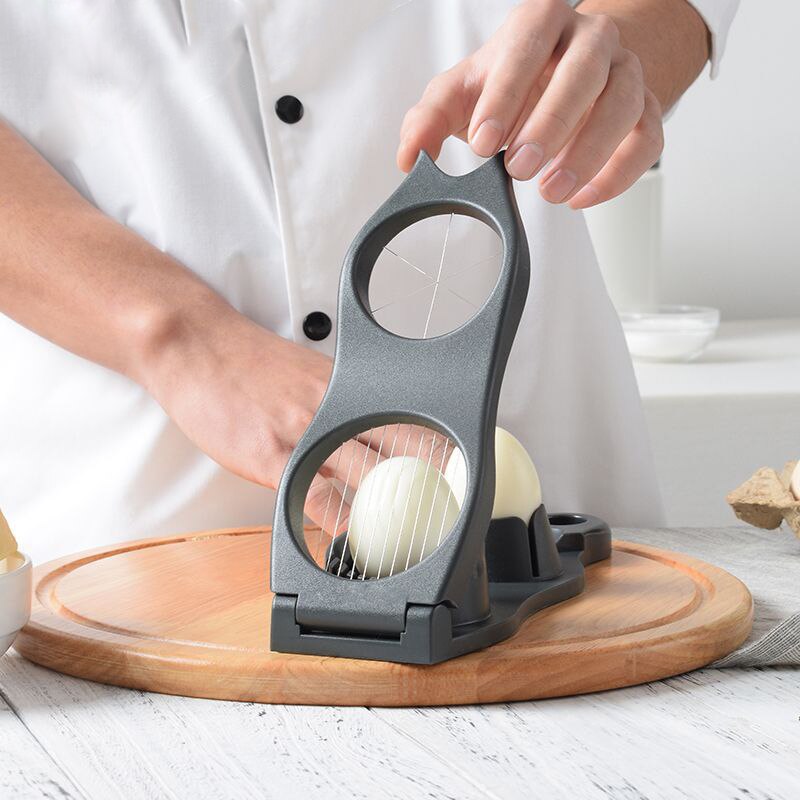 2 In 1 Rvs Ei Snijmachines Voor Kook Eieren Ei Cutter Splitter Verdelers Keuken Gadgets LKS99