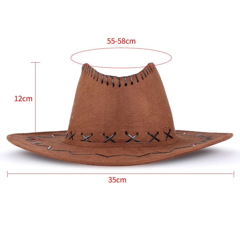 Chapéu de vaqueiro de couro masculino jazz sol tampões de topo plano ao ar livre ocidental grande brimmed preto chapéus para mulher inglaterra estilo