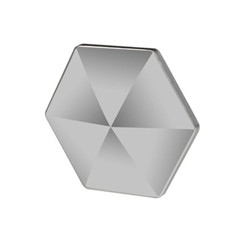 Desktop Flip Fidget Spinner Alloy Rolling Polygon Fingertip Gyro EDC Office ADHD Anti-stress Pocket Toy: Silver hexagon