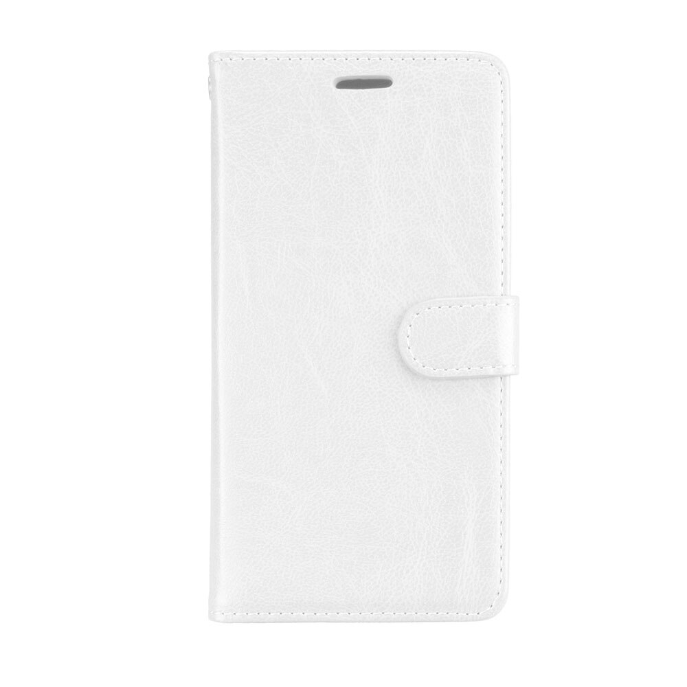 For BQ Aquaris U lite Case Cover leather Wallet Flip Cover for BQ Aquaris U lite Phone Case stand holder for BQ Aquaris U Cover: White