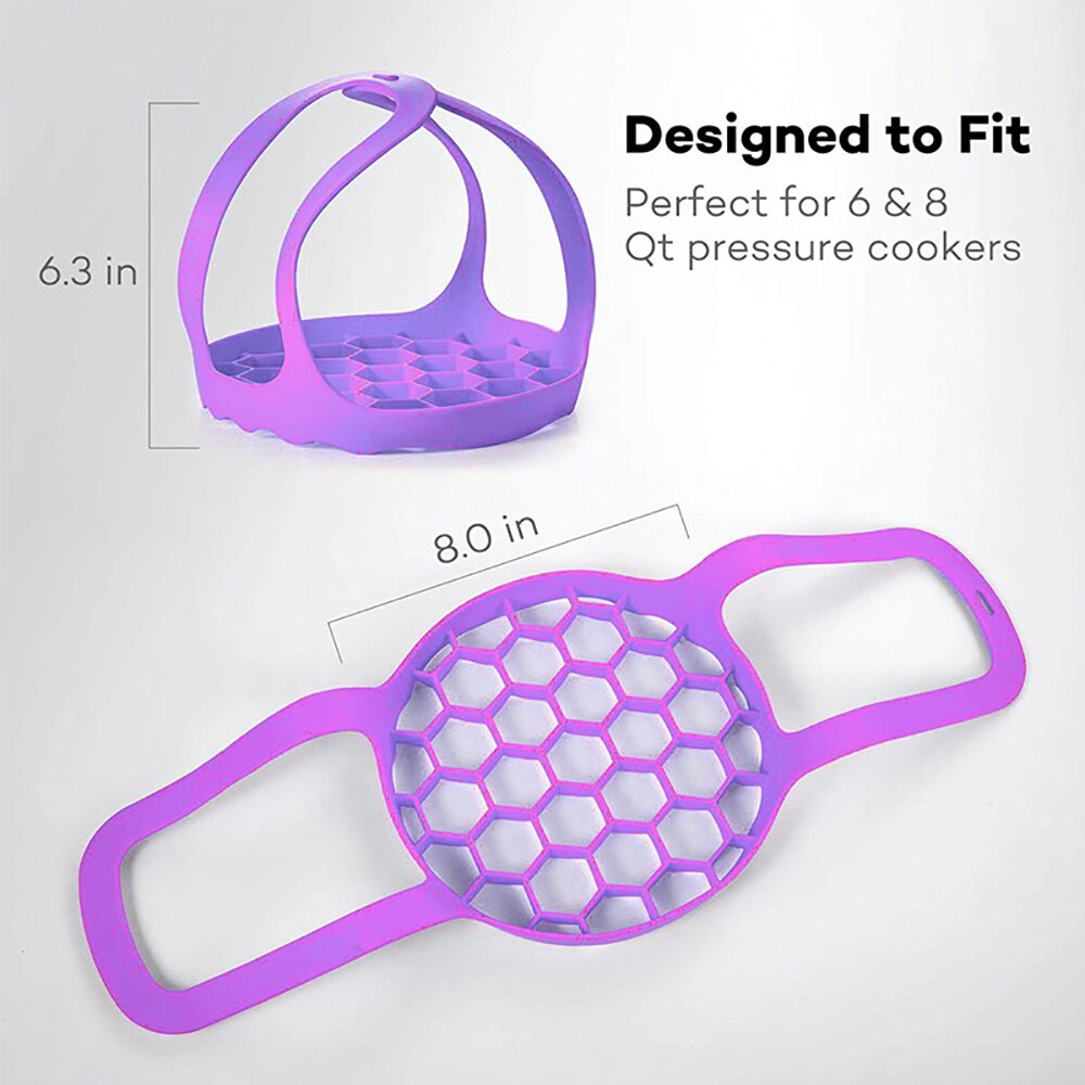 Silicone Egg Rack Instant Pot Electric Pressure Cookers Rack Egg Poacher Environmental Friendly Egg Mold Tray Safe Egg Steamer