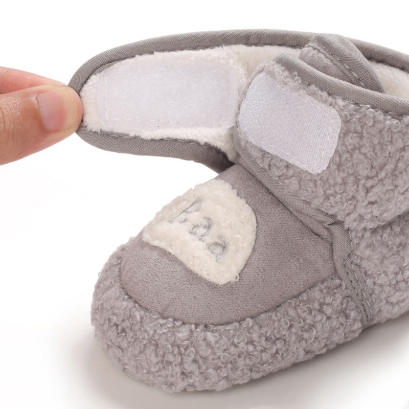 Newborn Baby Boots Winter First Walkers Velvet Baby Girls Shoes Super Cute Snow Warm Prewalkers Soft Sole No-slip Booties Booty