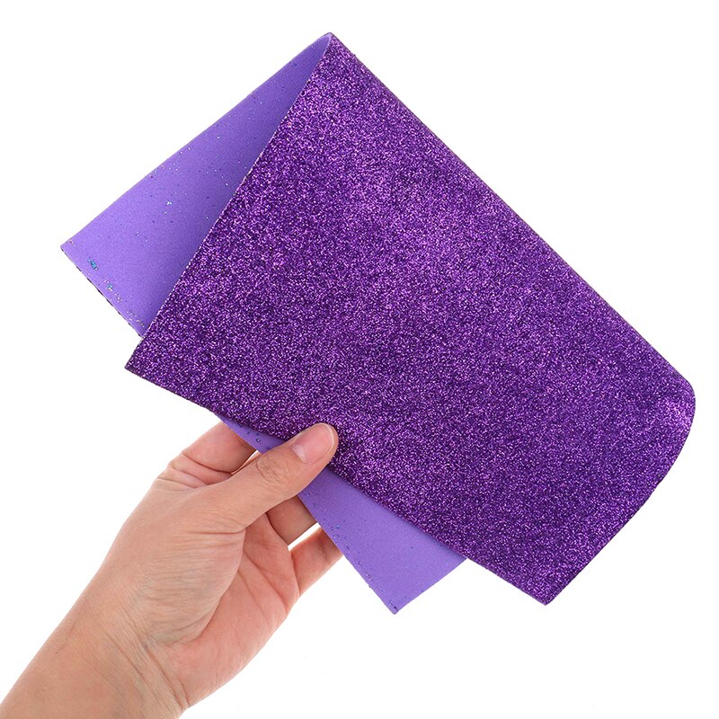 10Pcs aleatórias Diy Cartão A4 Folhas Glitter Única Face Ofício Brilho Papel Fixo Atacado