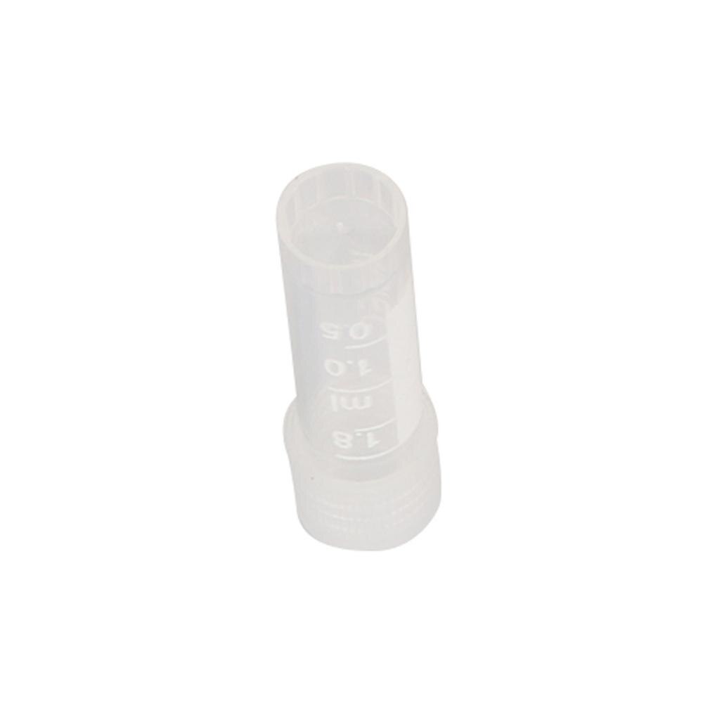 1.8ml Lab Analysis Freezing Tubes Plastic Test Tubes Vials Seal Caps Pack Container Laboratory Chemistry Supplies 100Pcs