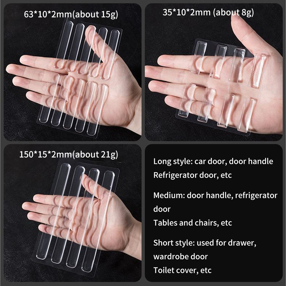 Kitchen Cabinet Door Bumper Self adhesive Silicone Rubber Pads For Drawers Chair Damper Pad Buffer Cushion Furniture Hardware