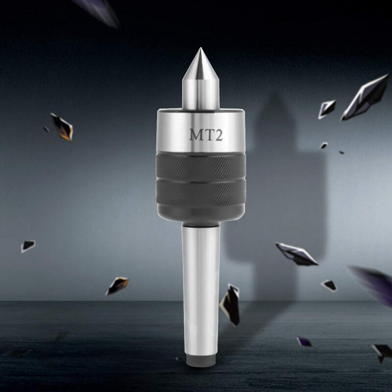 Mt2 Live Center Morse Taper Triple Bearing Precise Rotary Live Revolving Milling Center Taper Metal Work Lathe Tool for High Spe