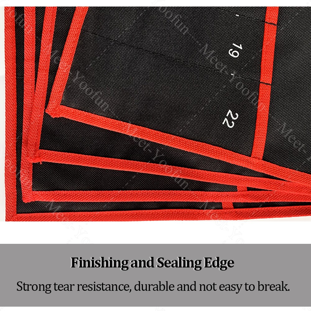 Tool Hand Repair tools Practical Canvas Tool Bag wrench tool roll up Foldable Spanner Organizer Pouch Case hand tool storage bag