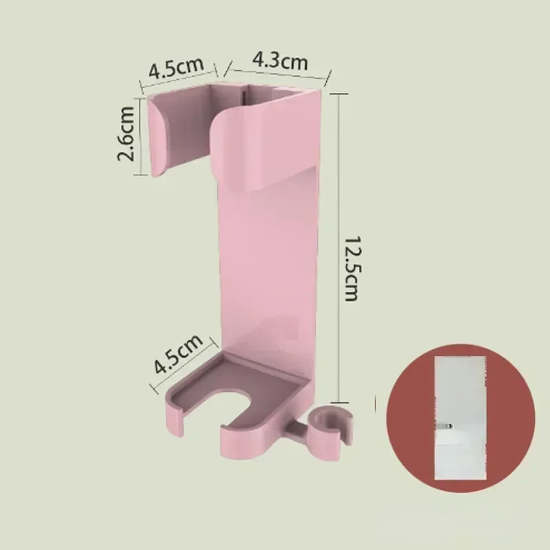 Neue Zauberstab Montiert Haar Trockner Organizer Badezimmer Lagerung Gestell Universal- Halfter für Pinsel Zubehör Platzsparende Wohnkultur: Rosa
