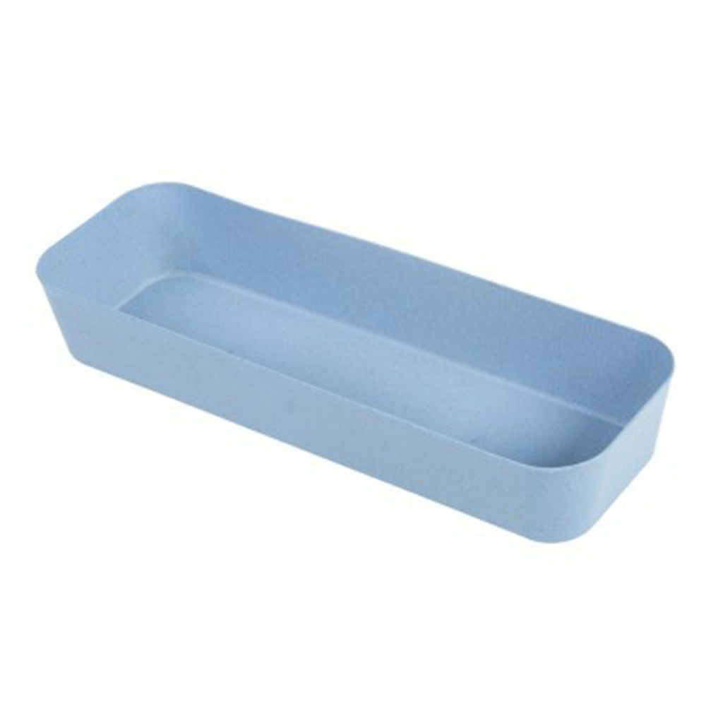 1pc vetefiber kökslådor förvaringsbricka avdelare förvaringsorganisator förvaringslåda nedbrytbar 26.4*8.8*4.3cm: Wwg 3074