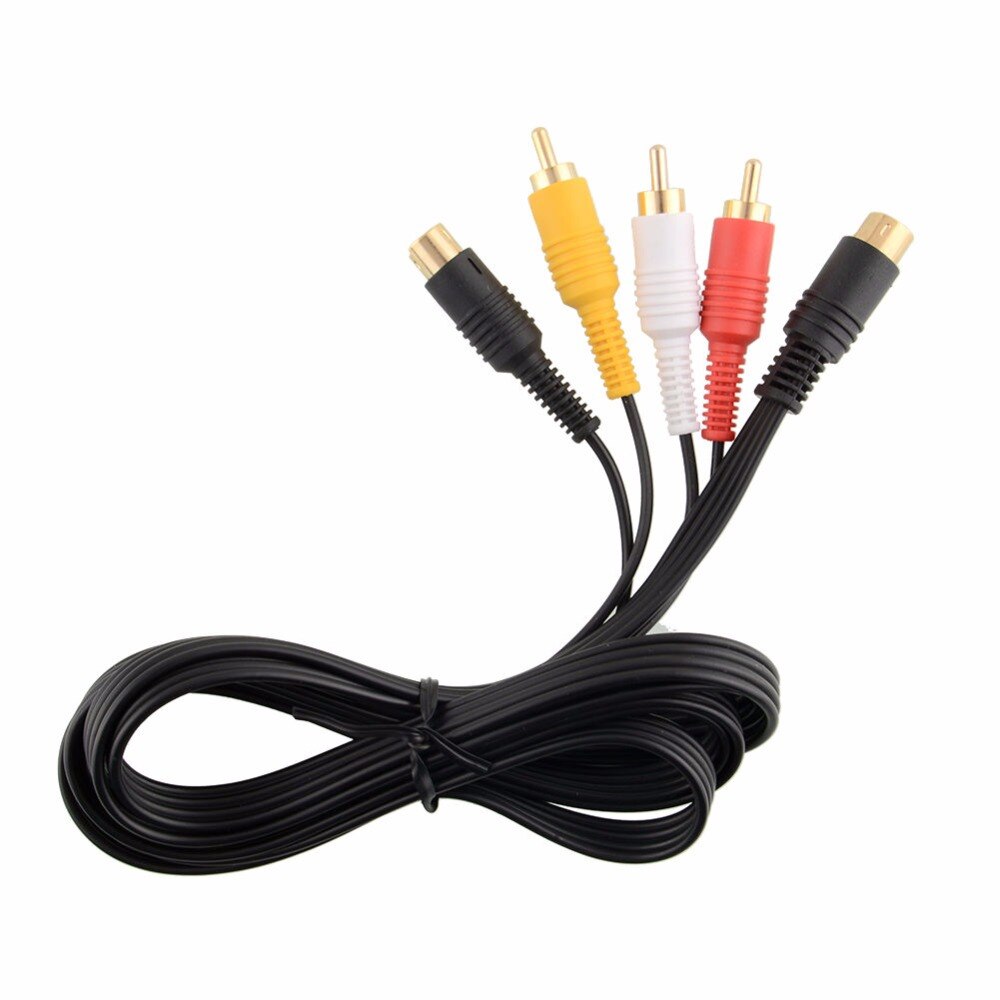 Video AV TV S-Video Display Composite Cable Cord Wire For SEGA Saturn