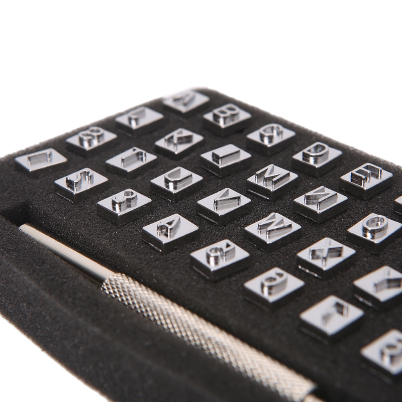 36pcs Steel Alphabet Number Stamp Punch Set For Leather Craft Stamps Tools Art