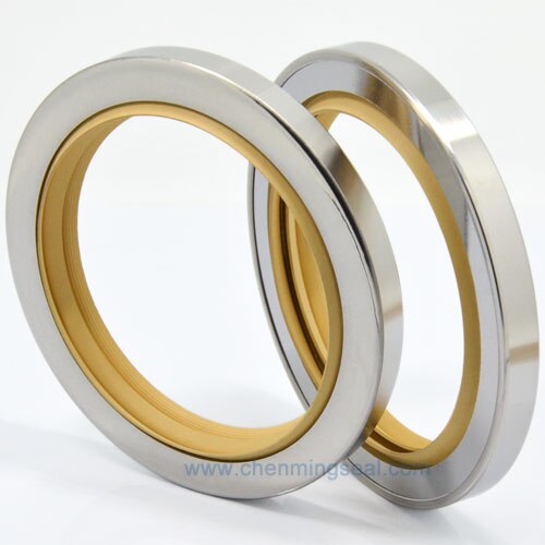 20*40*10 mm Separate Media Lip PTFE Oil Seals Rotary Shaft Seals With Dual Lip Stainless Steel Housing For Compressors Mixers