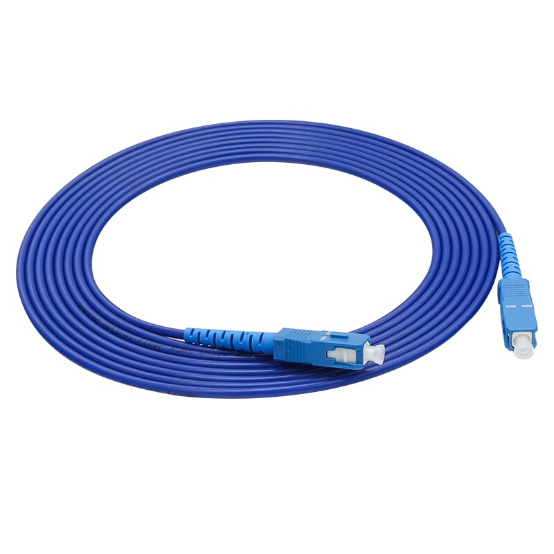 Jumper-Cable de fibra óptica simple SC/UPC-SC/UPC, Cable de conexión Mini blindado, 10 Uds.