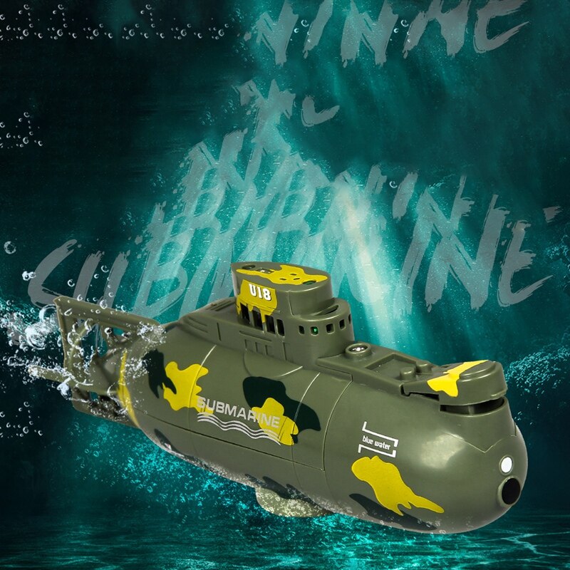 Mini submarino juguete de agua de verano para niños modelo de simulación recargable Barco de juguete