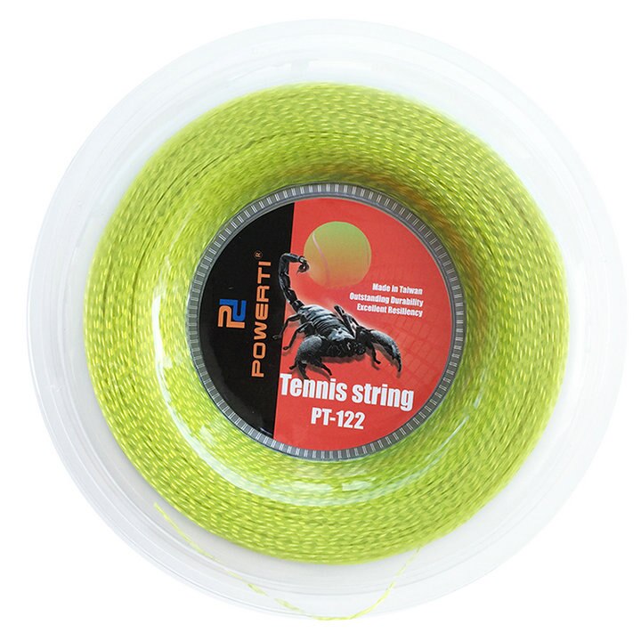 PowerTi 1.30 millimetri di nylon Filo tennis corda Sensazione Morbida Racchetta Da tennis Corde Durevole di Controllo 200m Bobina fatto in taiwan: verde