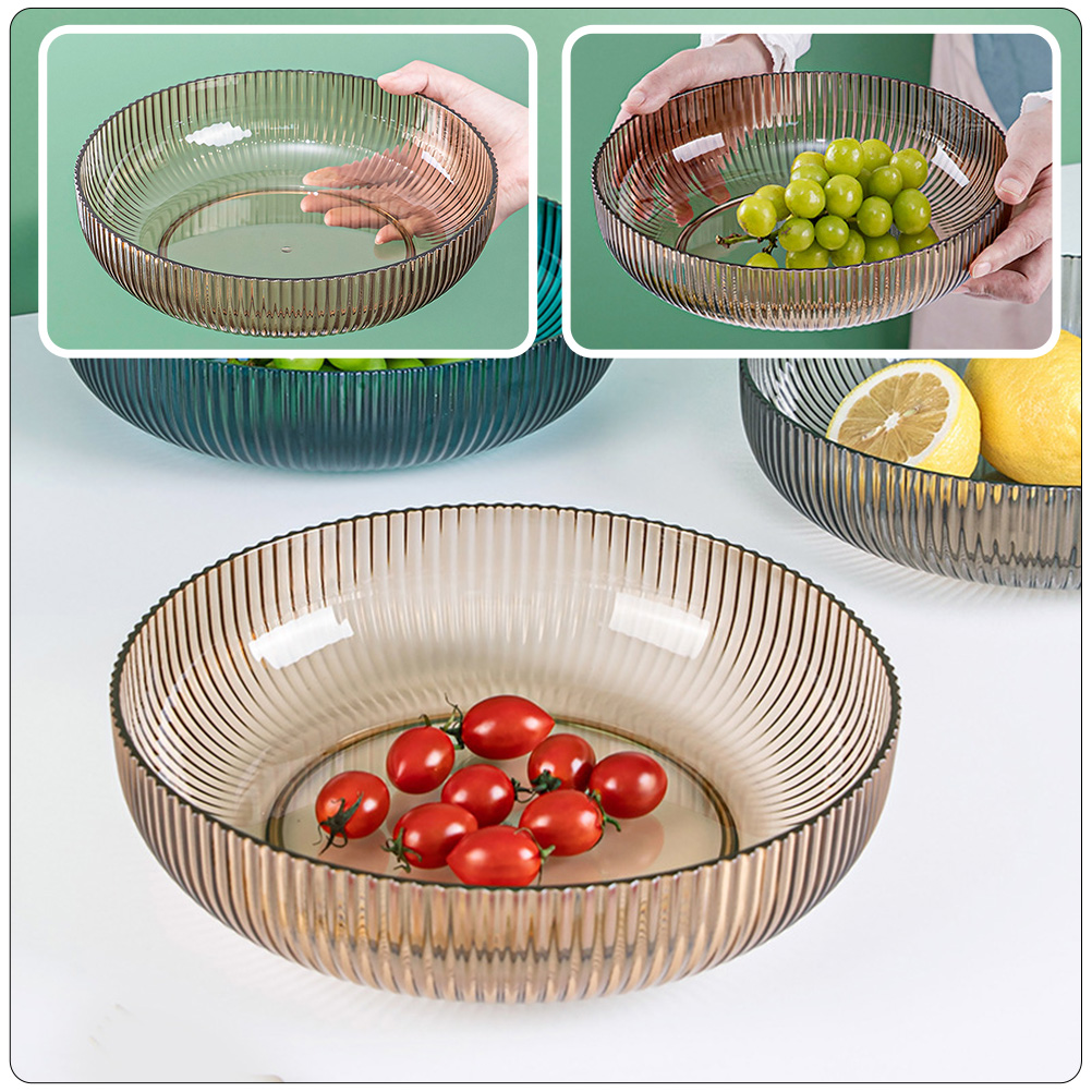 Fruit Storage Plate Practical Food Serving Tray Plastic Snacks Desserts Plate