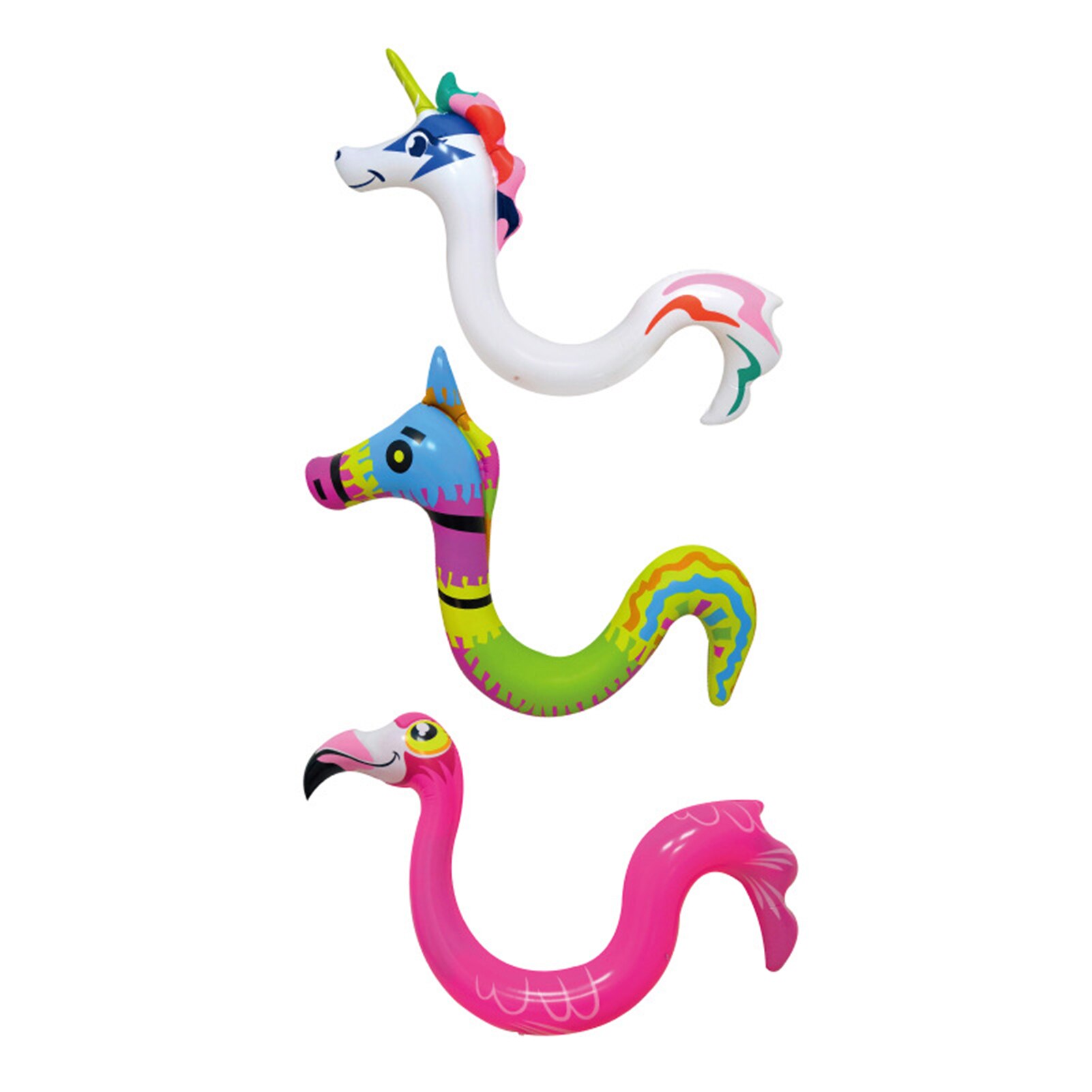 3D Dier Zwemmen Zwembad Drijvende Speelgoed Hippocampus Drijft Flamingo Zwemmen Ring Eenhoorn Opblaasbaar Zwembad Float Kind &amp; Volwassen Water Speelgoed