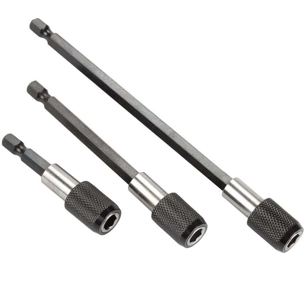 Barra de Extensão Socket bit Hex Shank Adaptador Broca Driver Porca De Broca Ferramentas de Reparo Kit Set + Hex Rápida Liberação Magnética