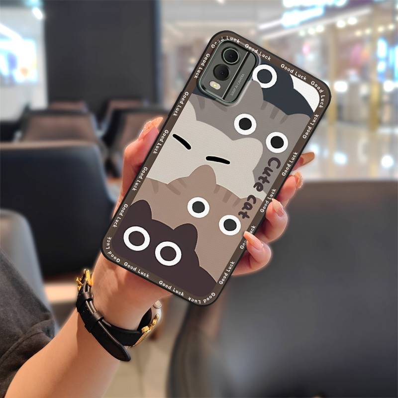 Phone Protector Cover Phone Case For Nokia C32 Graffiti Cute Soft case Dirt-resistant Waterproof Durable: PURPLE