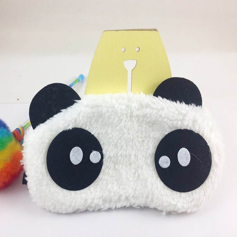 1pcs 18x9cm Lovely Panda Face Sleep Masks Eye Mask Sleeping Blindfold Nap Cover Health Care Tools Portable Sleeping Eye Mask: B